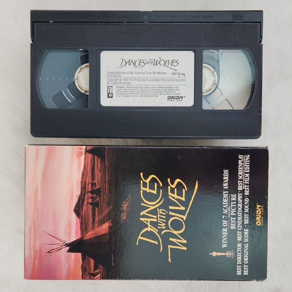 Dances with Wolves VHS 1990 Orion First Edition, Out of Print - Picture 12 of 12